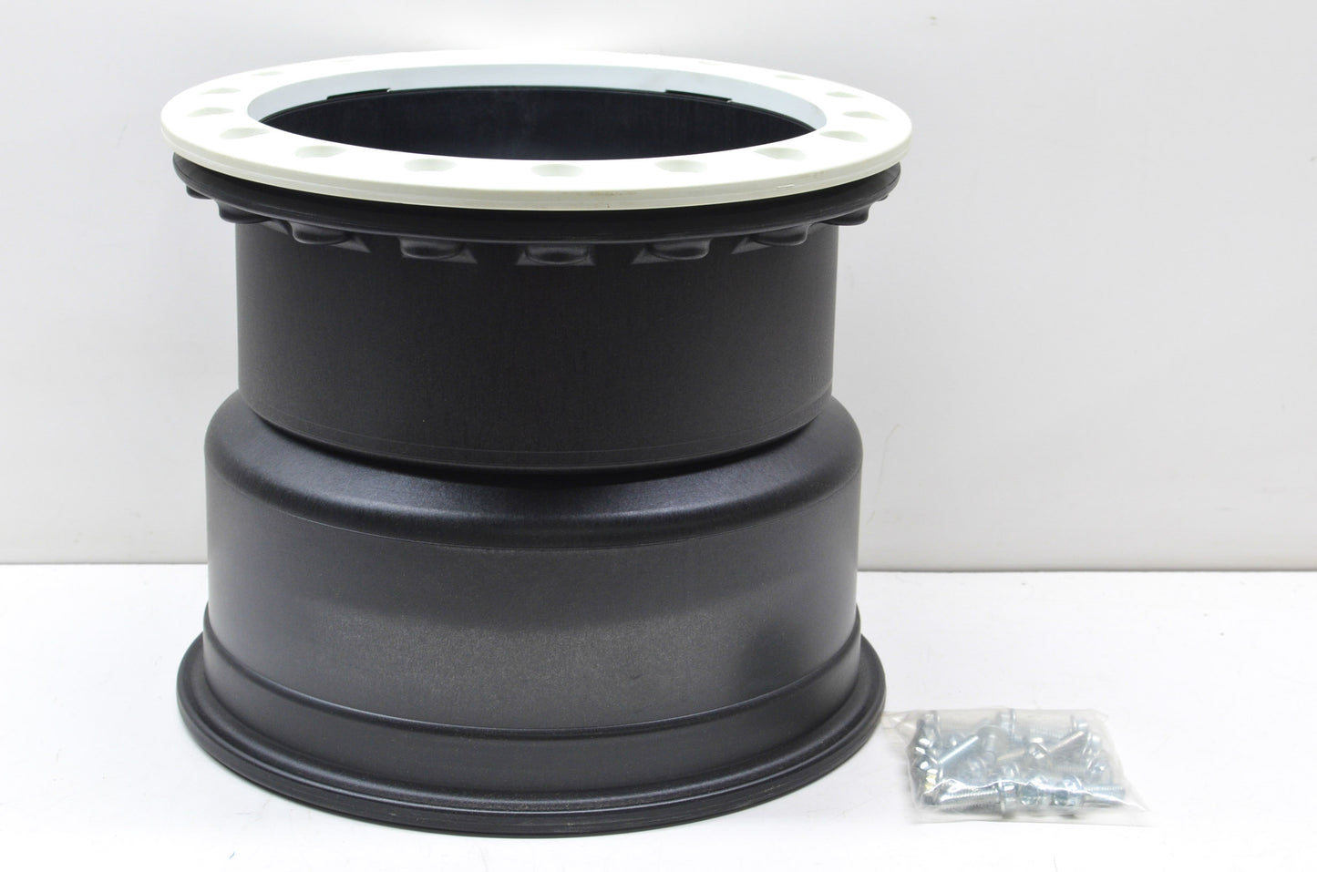 Hiper 1210-PWT02-55-SBL-WT White Sidewinder Wheel Rim 12X10 5+5 4/156 Beadlock