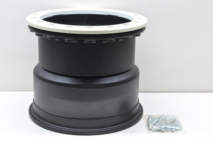 Hiper 1210-PWT02-55-SBL-WT White Sidewinder Wheel Rim 12X10 5+5 4/156 Beadlock