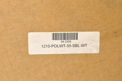 Hiper 1210-PWT02-55-SBL-WT White Sidewinder Wheel Rim 12X10 5+5 4/156 Beadlock