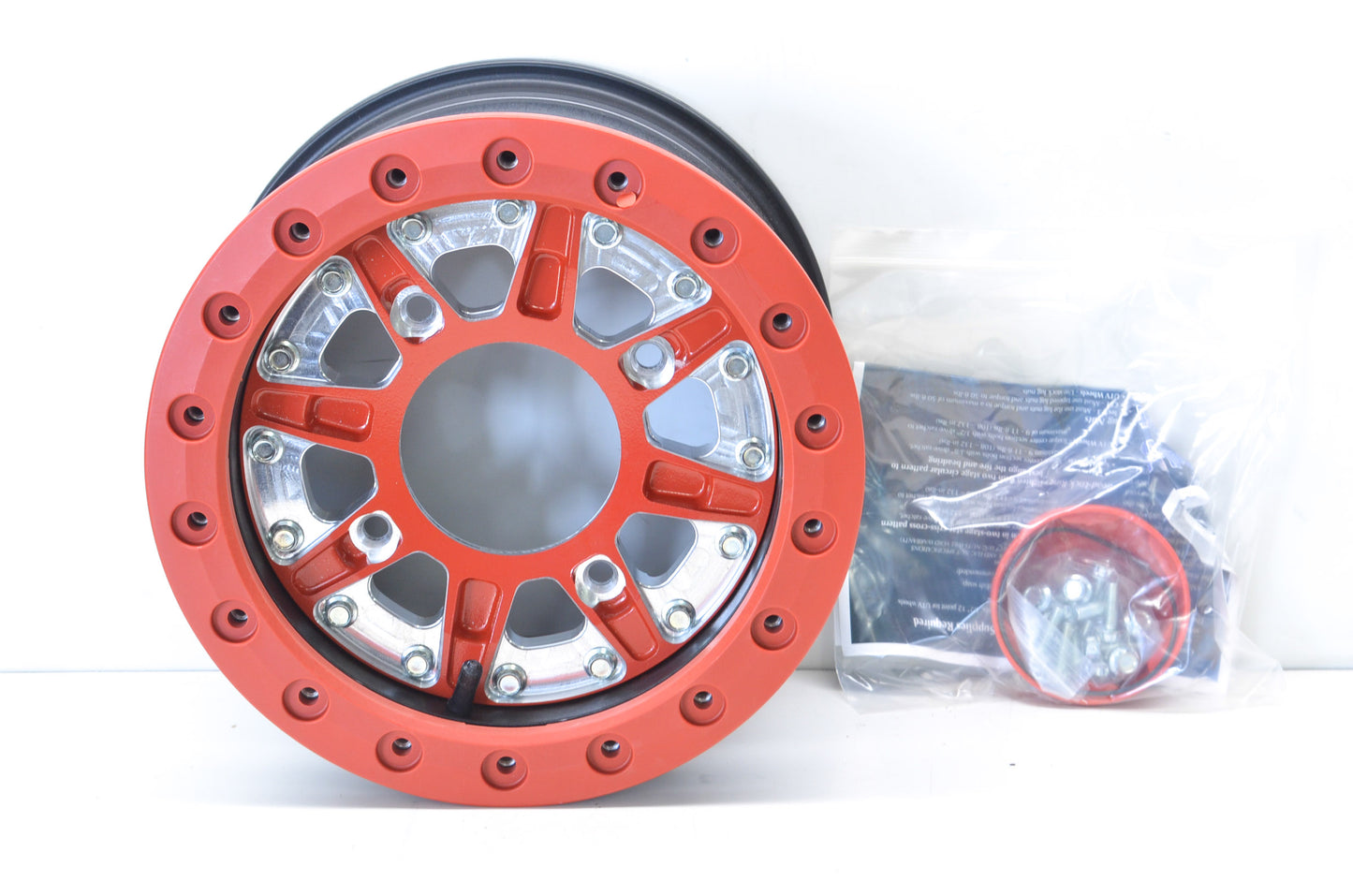 New Hiper Red Sidewinder Wheel Rim 12X7 12' 5+2 4/156 NOS