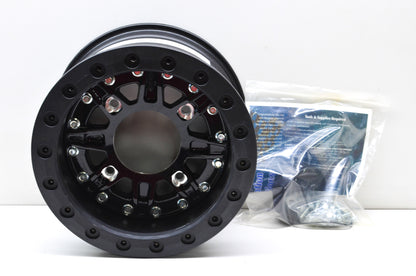 Hiper 1270-PBK03-43-SBL Black Sidewinder Wheel Rim 12X7 4+3 4/156 Beadlock