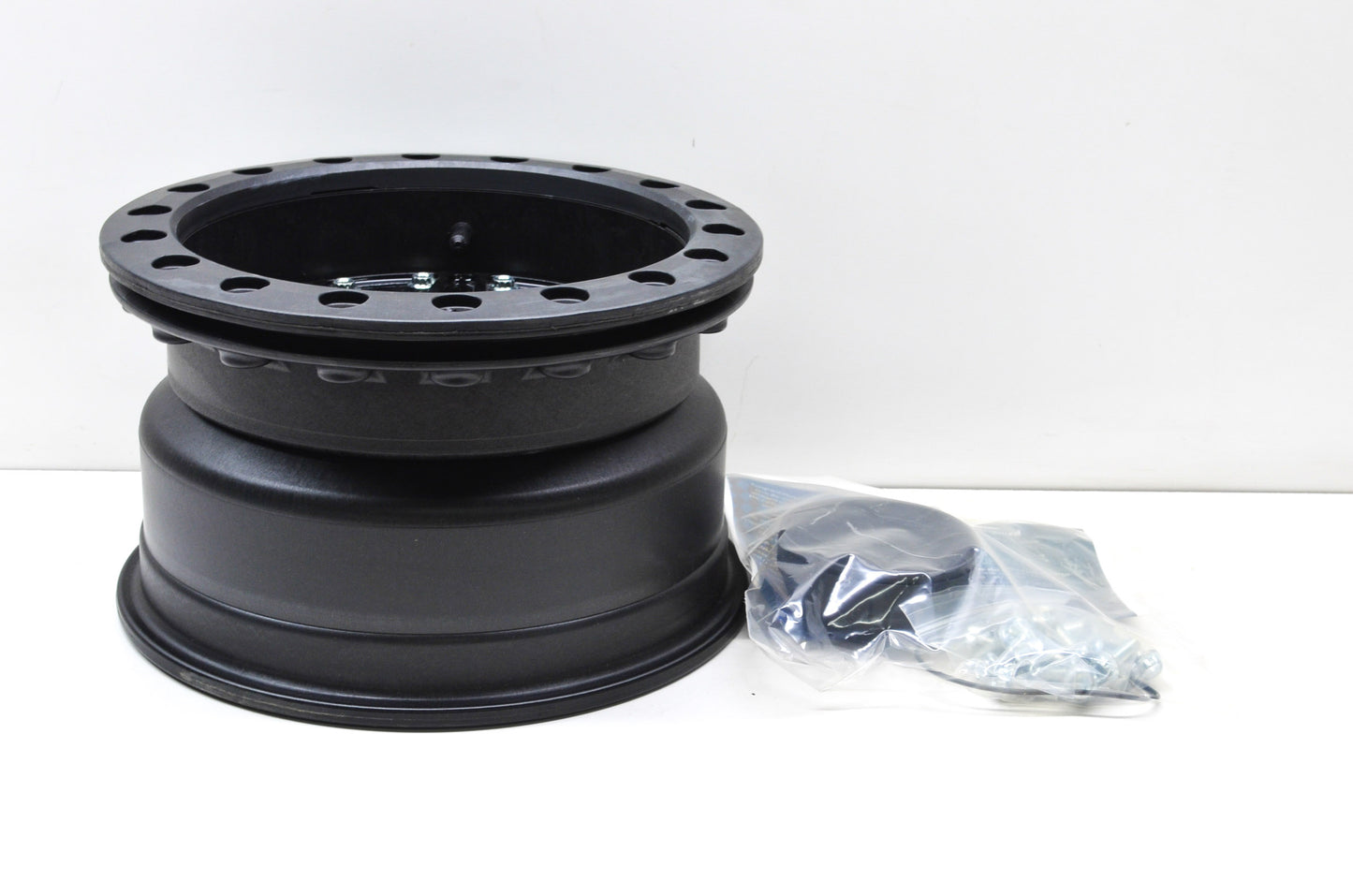Hiper 1270-PBK03-43-SBL Black Sidewinder Wheel Rim 12X7 4+3 4/156 Beadlock