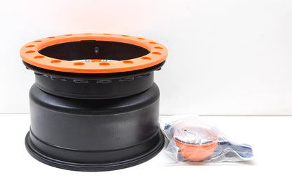Hiper 1270-POR02-43SBL-OR Orange Sidewinder Wheel Rim 12x7 4+3 4/156 Beadlock