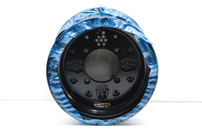 DWT Black Rok-Out Double Rolled Lip Utility Wheel Rim 12X8 5+3 4/136