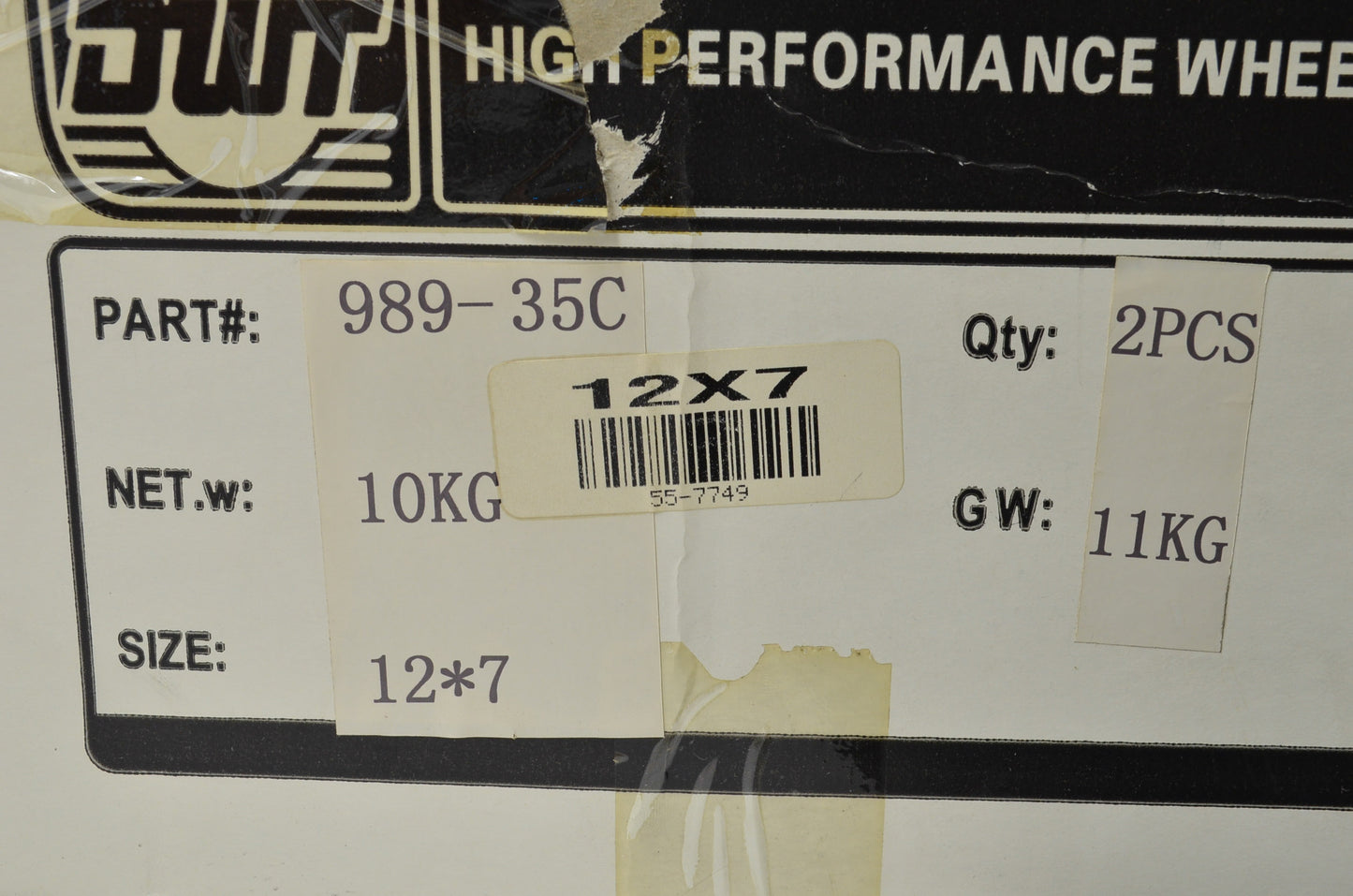 Chrome Nitro Wheel Rim 12X7 2+5 4/136.5 Qty 2 NOS