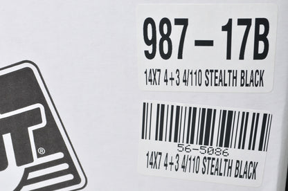 DWT 565086, 987-17B Black Stealth Cast Wheel Rim 14X7 4+3 4/110 NOS