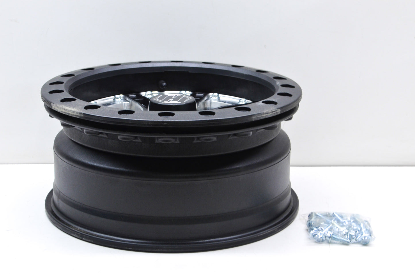 New Hiper Black Sidewinder Wheel Rim 14X6 14' 4+2 4/110 NOS