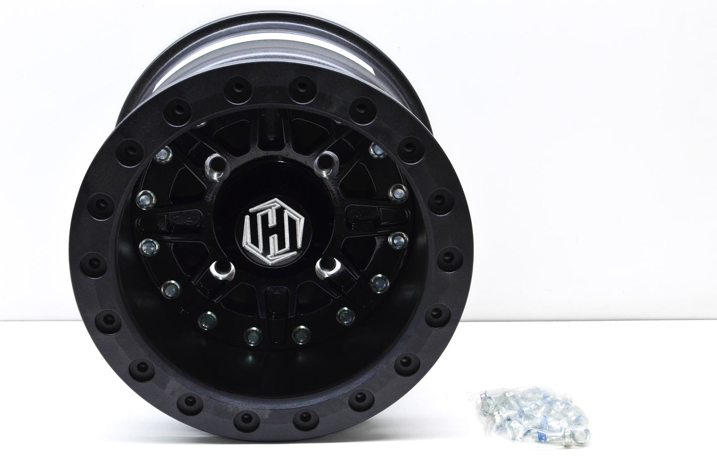 Hiper 1210-KBK03-55-SBL-BK Black Sidewinder Wheel Rim 12X10 12 5+5 4/136 4/137 B