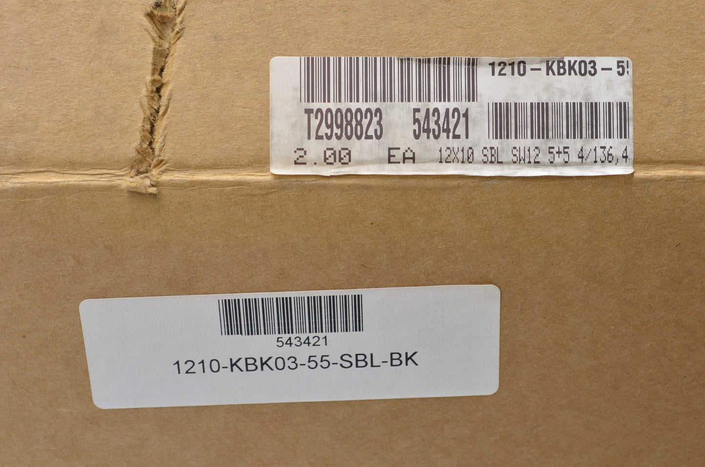 Hiper 1210-KBK03-55-SBL-BK Black Sidewinder Wheel Rim 12X10 12 5+5 4/136 4/137 B