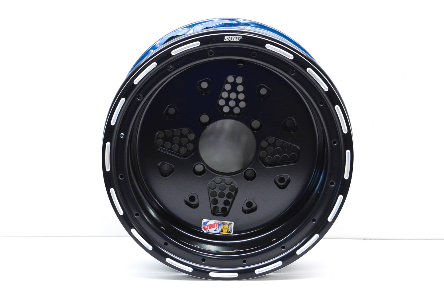 DWT Black Rok'N Lock Beadlock Utility Wheel Rim 14X7 4+3 4/115