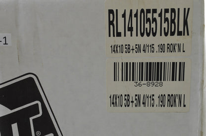 DWT Black Rok'N Lock Beadlock Utility Wheel Rim 14X10 5+5 4/115