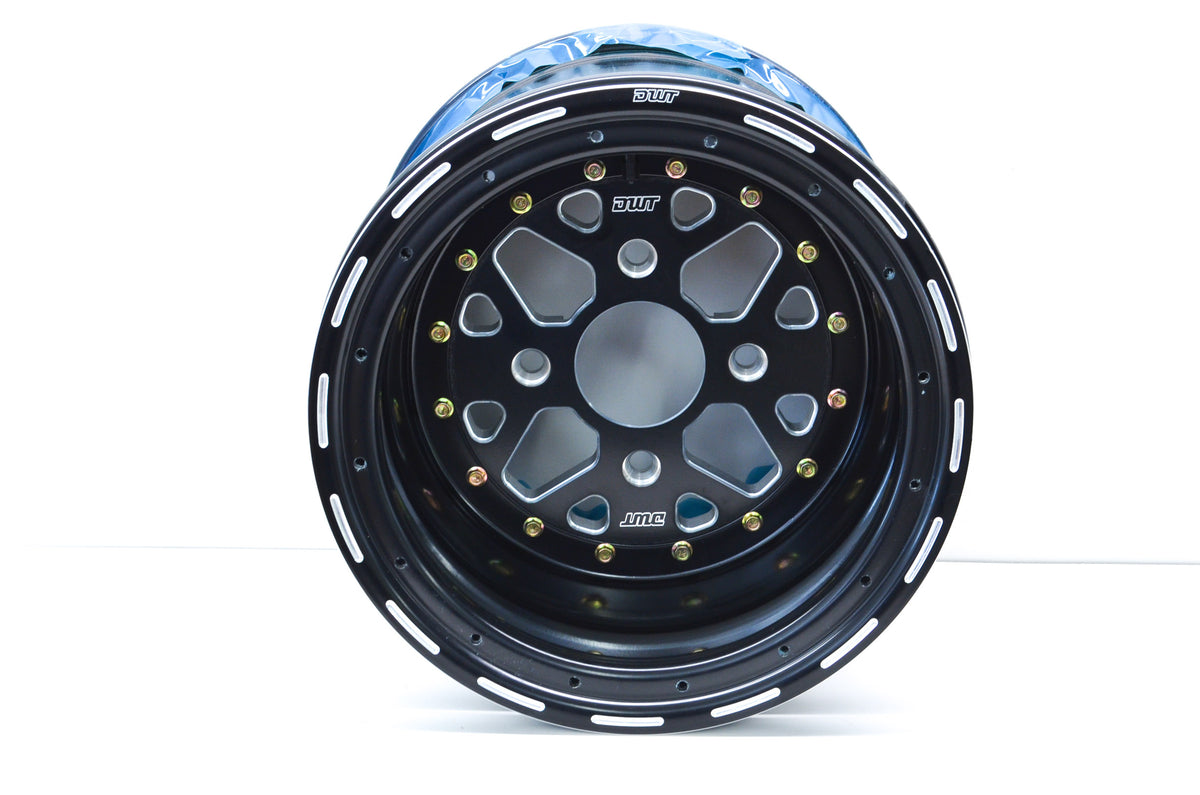 DWT Black Sector Beadlock Wheel Rim 14X11 5B+5 4/136