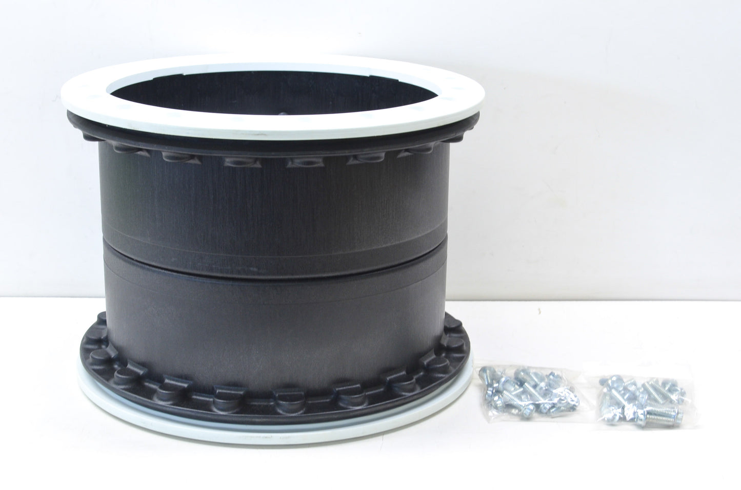 Hiper 1410-KWT02-55-DBL-WT White Sidewinder Wheel Rim 14X10 5+5 4/136 4/137 Bead