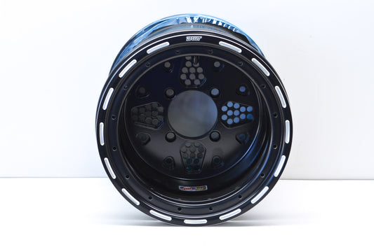 DWT Black Rok"N Lock Beadlock Utility Wheel Rim 12X10 5+5 4/115