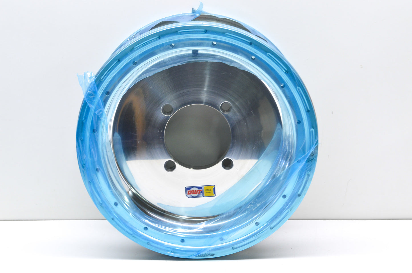 New DWT Polished Ultimate Double Rolled Wheel Rim 14X7 4+3 4/136 NOS