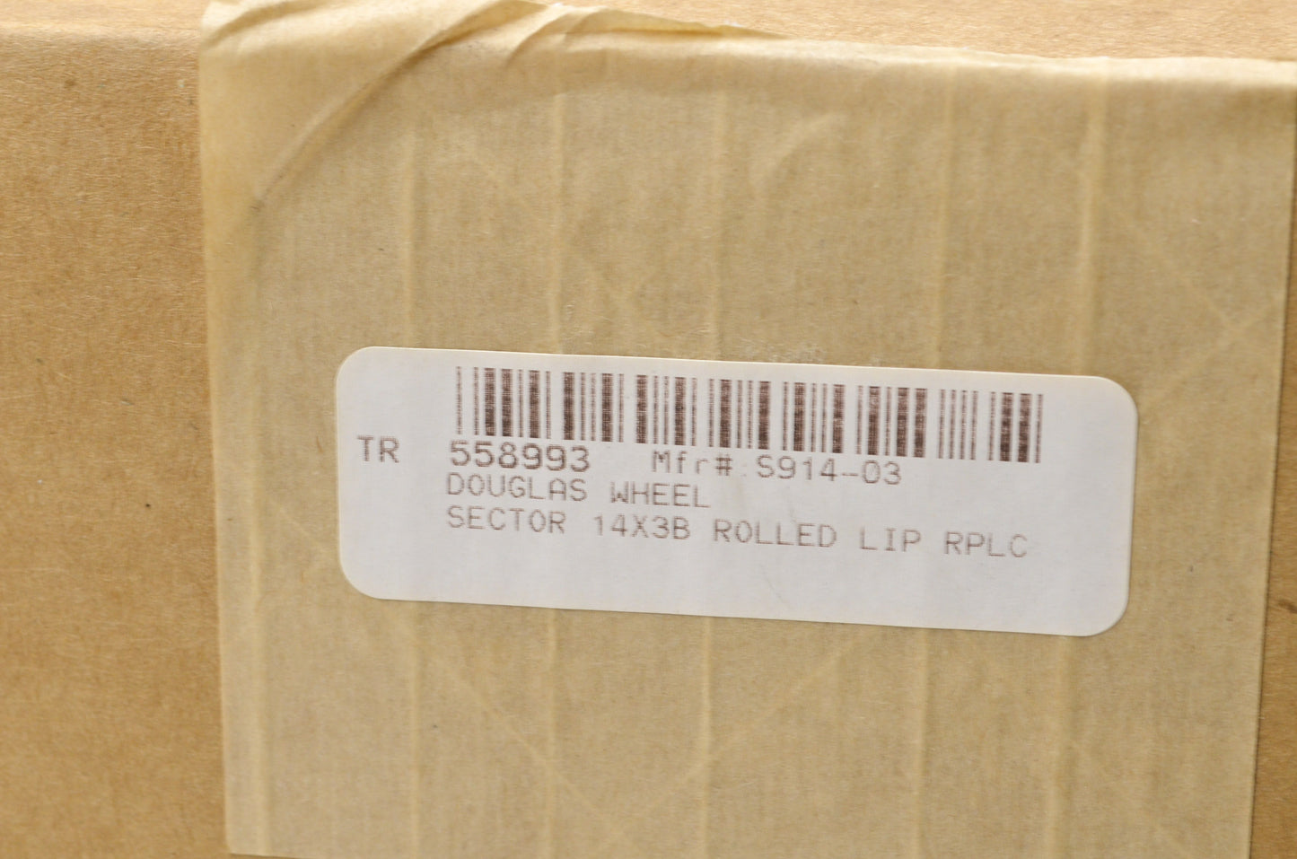 DWT 558993, S914-03 Black Sector Rolled Lip Replacement Plate 14X3B NOS