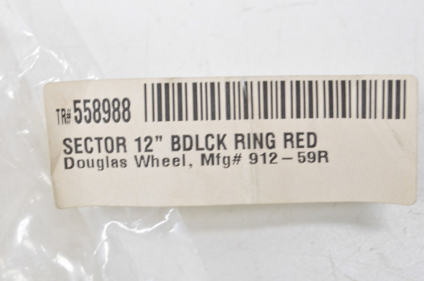 DWT 558988, 912-59R Red Sector Beadlock Ring 12' NOS