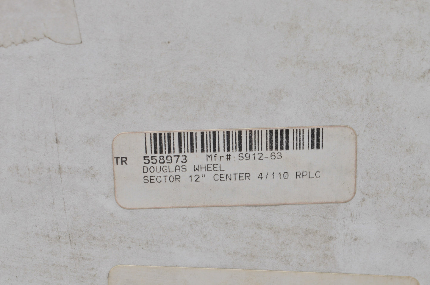 DWT Sector 12" 4/110 Wheel Center Replacement Plate