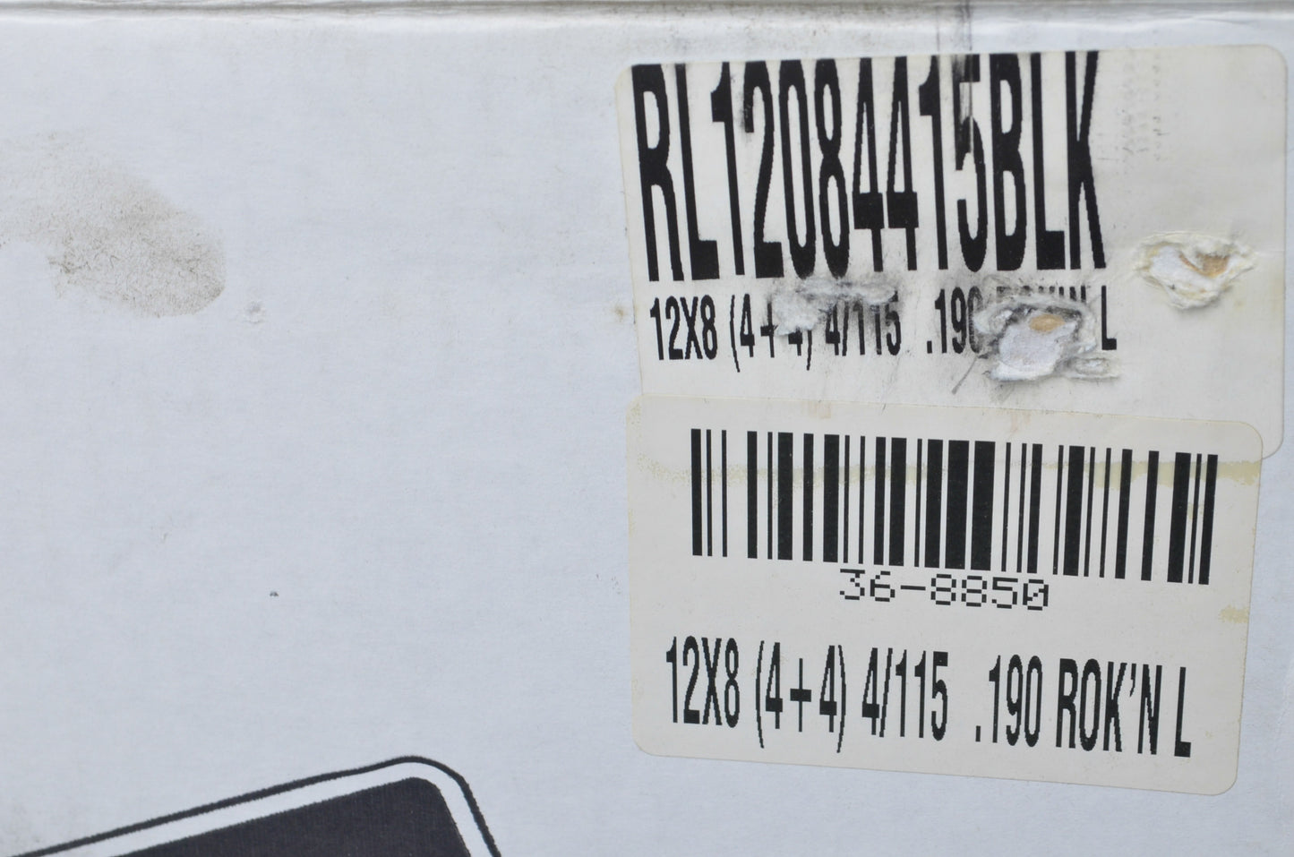 DWT RL12084415BLK Black Rok'N Lock Beadlock Utility Wheel Rim 12X8 4+4 4/115 NOS