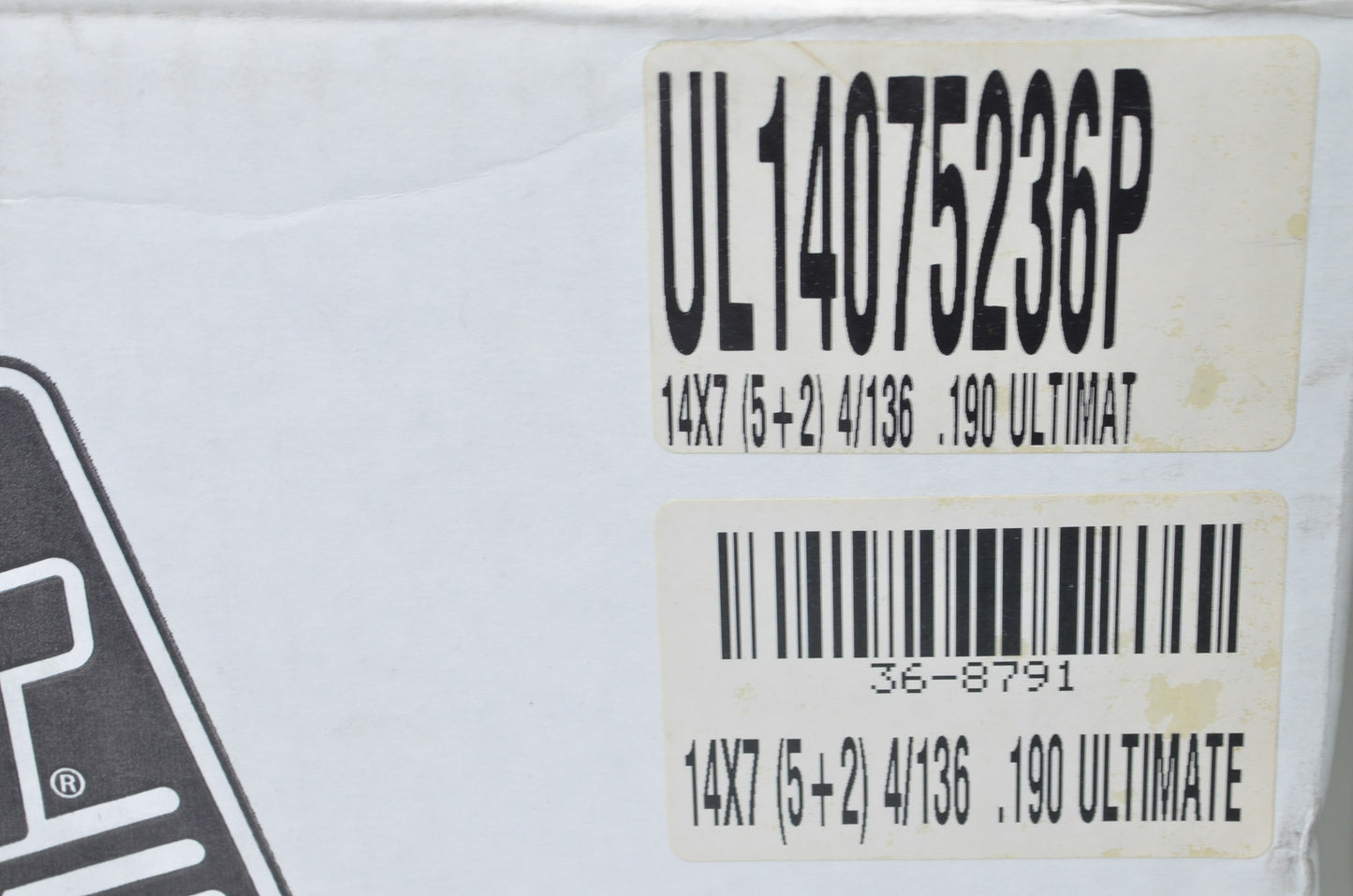 DWT UL14075236P Polished Ultimate Beadlock Utility Wheel Rim 14X7 5+2 4/136 NOS