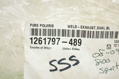 OEM Polaris 1261797-489 Exhaust Weld NOS