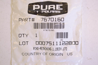 New OEM Polaris Retaining Ring NOS