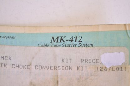 New Mikuni Choke Conversion Kit NOS