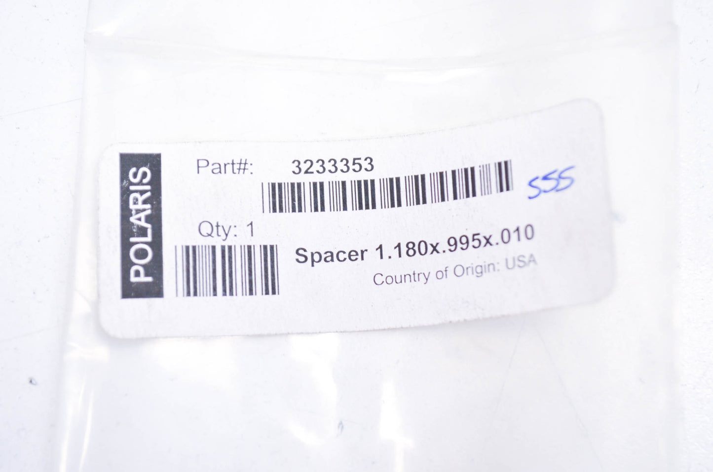 OEM Polaris 3233353 Spacer NOS