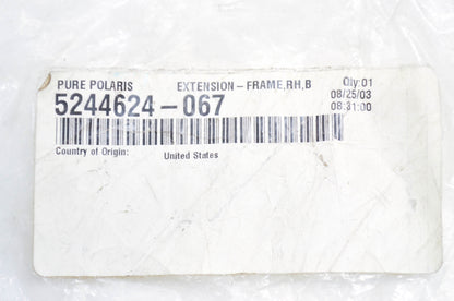 Polaris 5244624-067 Black Right Hand Frame Extension NOS