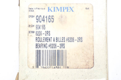 WPS 904165, 6206-2RS Bearing NOS