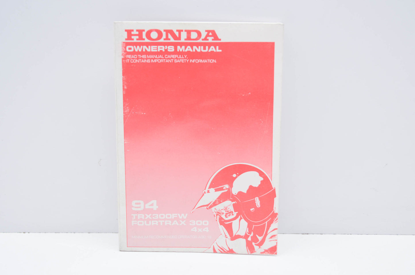 OEM Honda 31HM5600 Owner's Manual TRX300FW''94