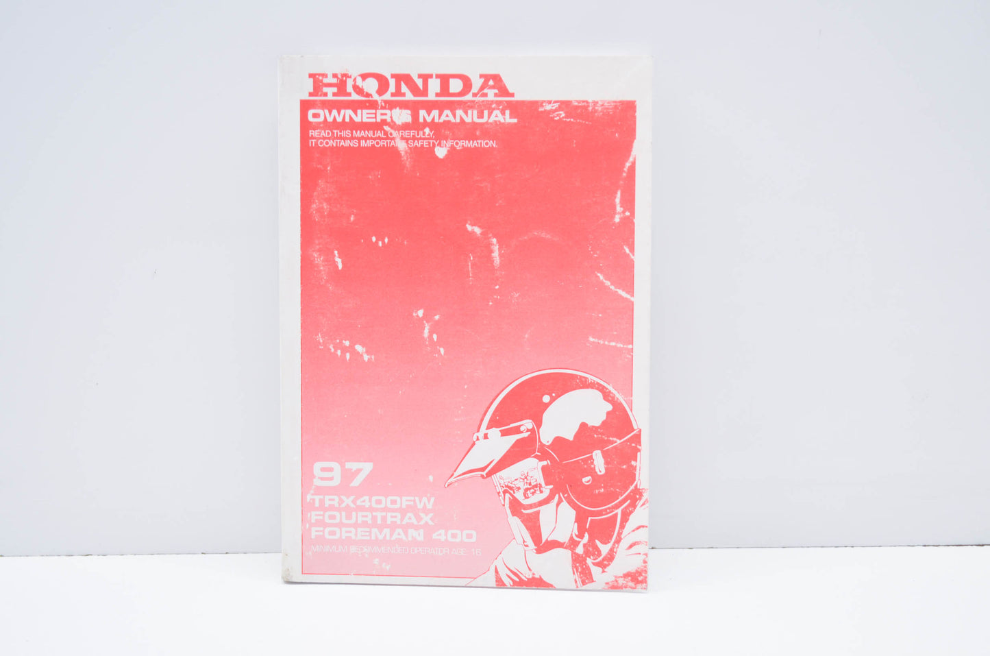 OEM Honda 97 TRX400FW Fourtrax Foreman 400 Owner's Manual