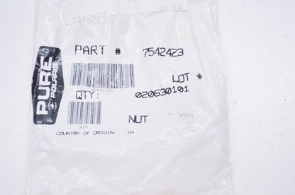 OEM Polaris 7542423 Flange Nut NOS