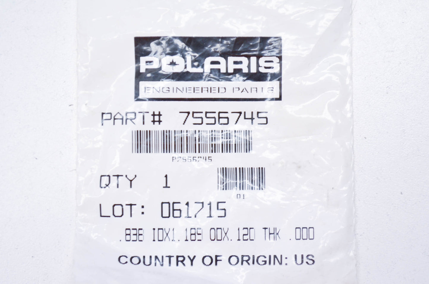 New OEM Polaris Thrust Washer NOS