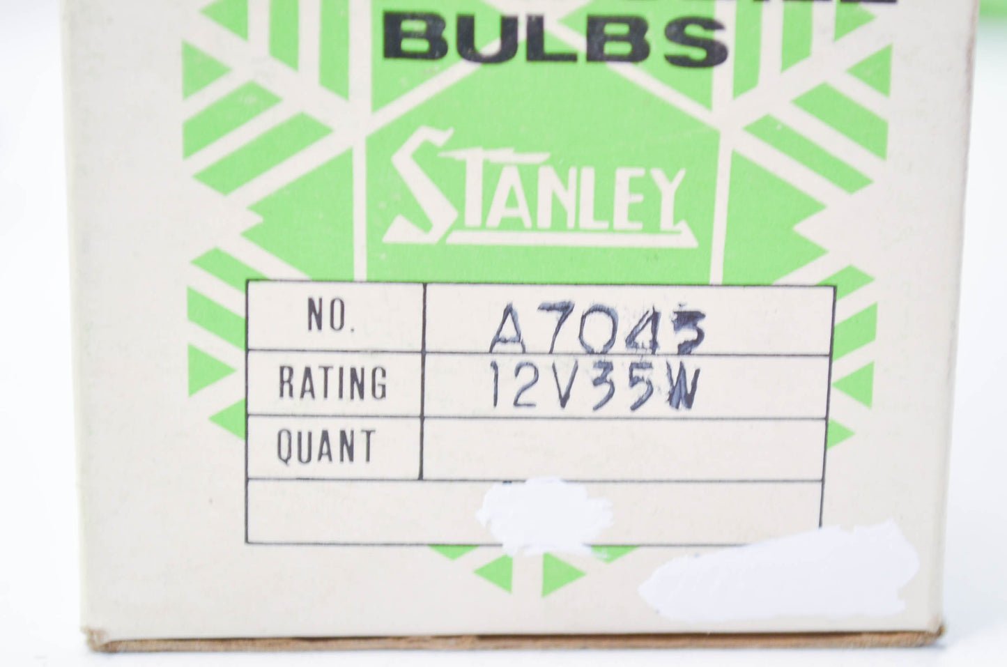 Stanley A7043 Snowmobile Bulb 35W NOS