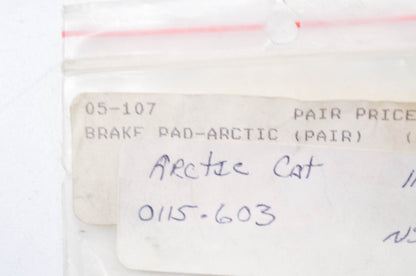 New LLP Arctic Cat 05-107, 0115-603 Organic Brake Pad QTY 2 NOS