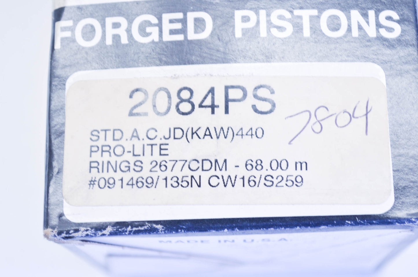 New Wiseco Kawasaki Piston Kit NOS