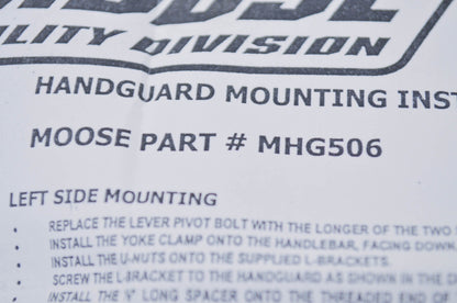 Moose Racing MHG506, CMU 59506 Handguard Hardware Mounting Kit NOS