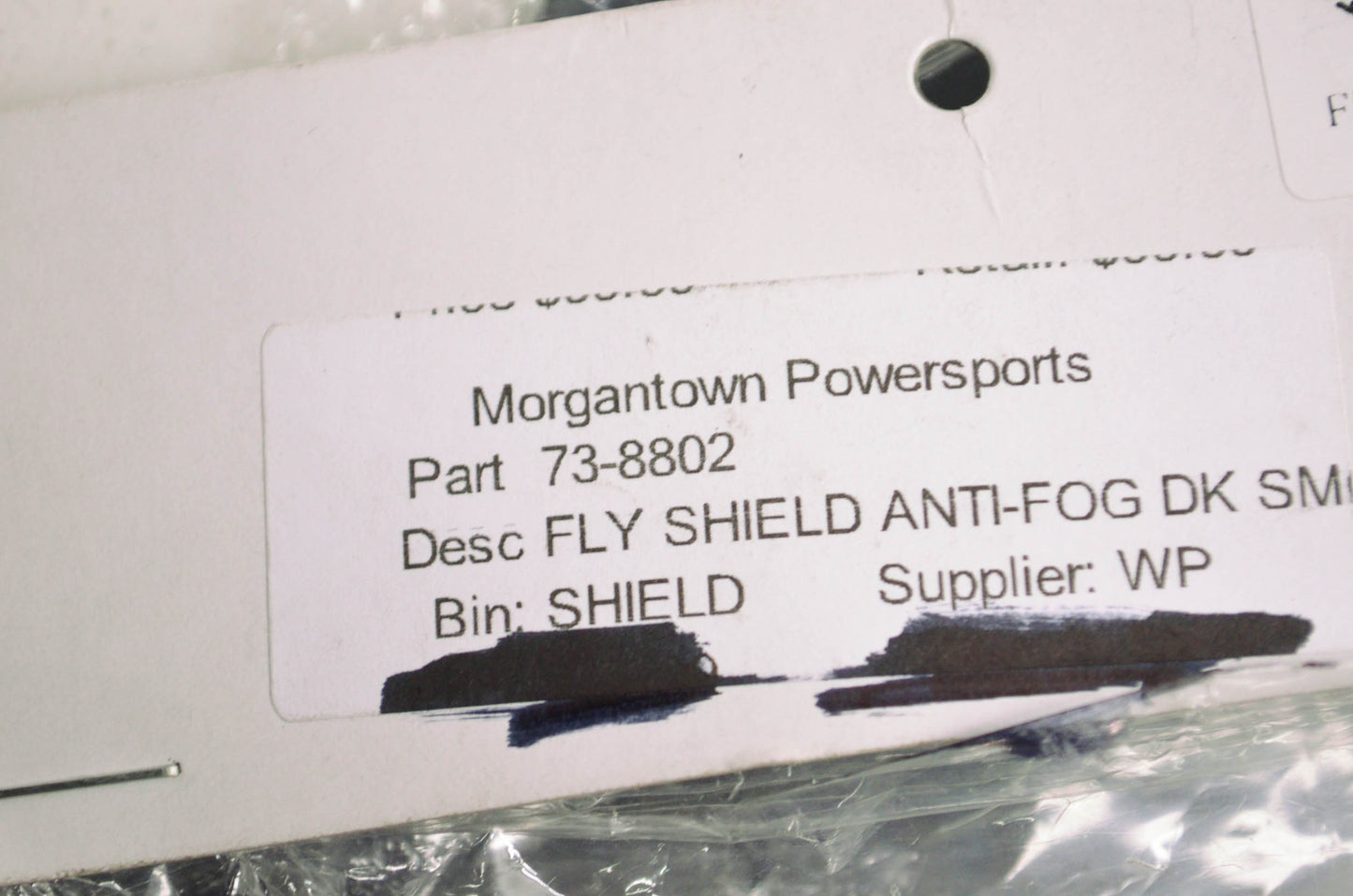 New Fly Racing Anti-Fog Scratch Resistant Dark Smoke Shield NOS