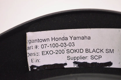Scorpion 07-100-03-03 EXO-200 Solid Black Helmet Size Small NOS