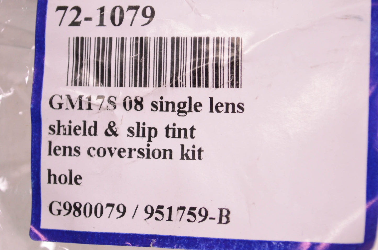 Gmax 72-1079 Slip Tint Lens Conversion Kit NOS