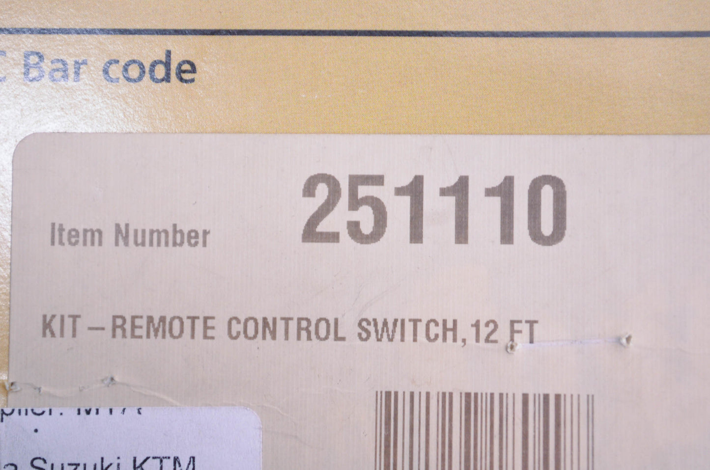 New Ramsey Winch Wired Remote Controller 12' NOS