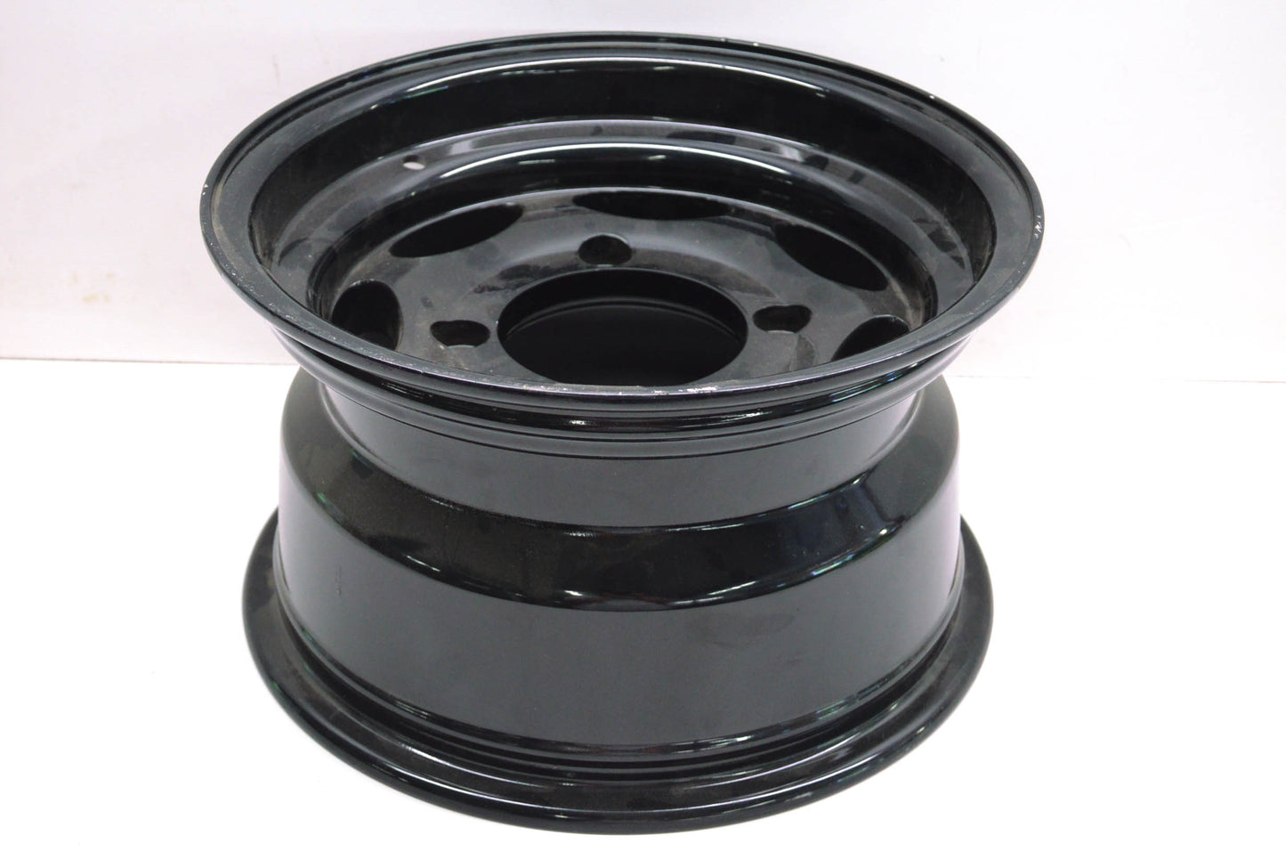 New ITP 12X7 4/137 Black Cast Wheel Rim NOS