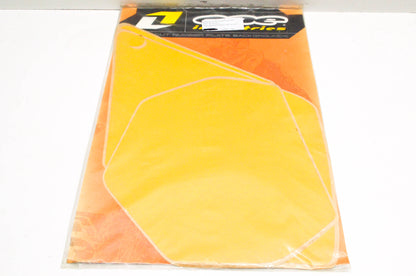 One Industries BG-SU102-YL 2001 Suzuki RM Yellow Background Number Plate Decal K