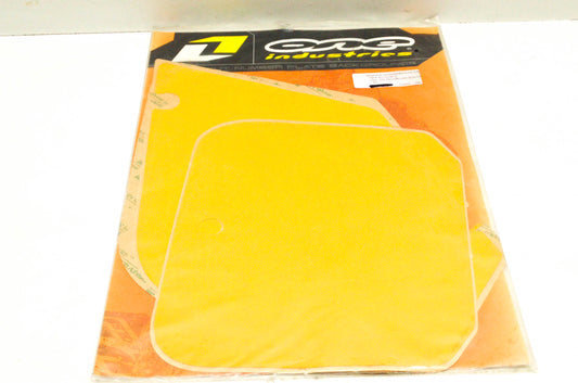 New One Industries 1998-1999 Honda CR Yellow Background Number Plate Decal Kit N