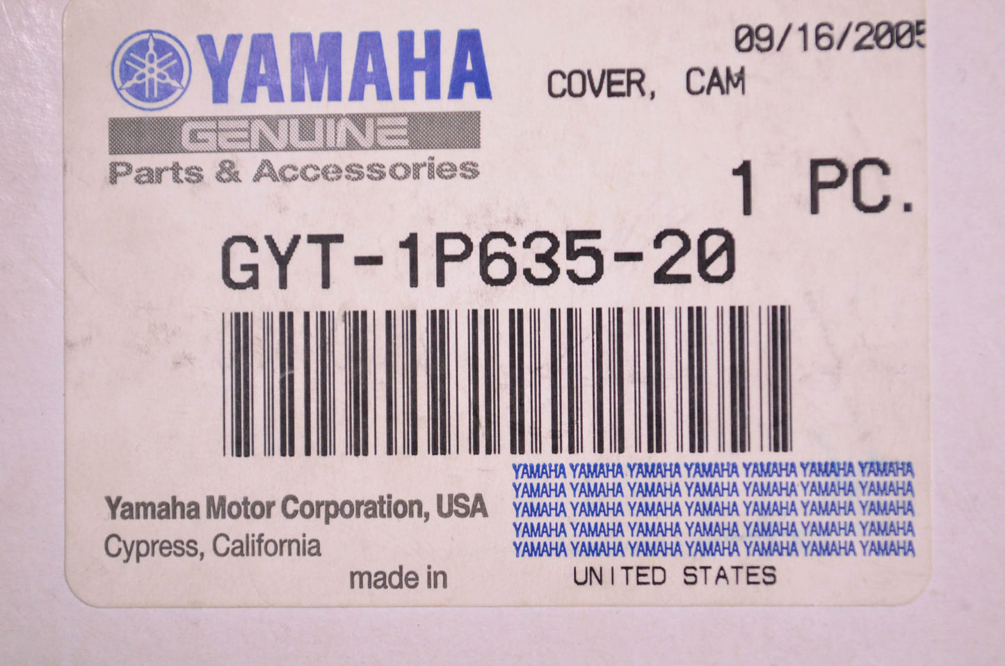 New OEM Yamaha Cam Cover NOS