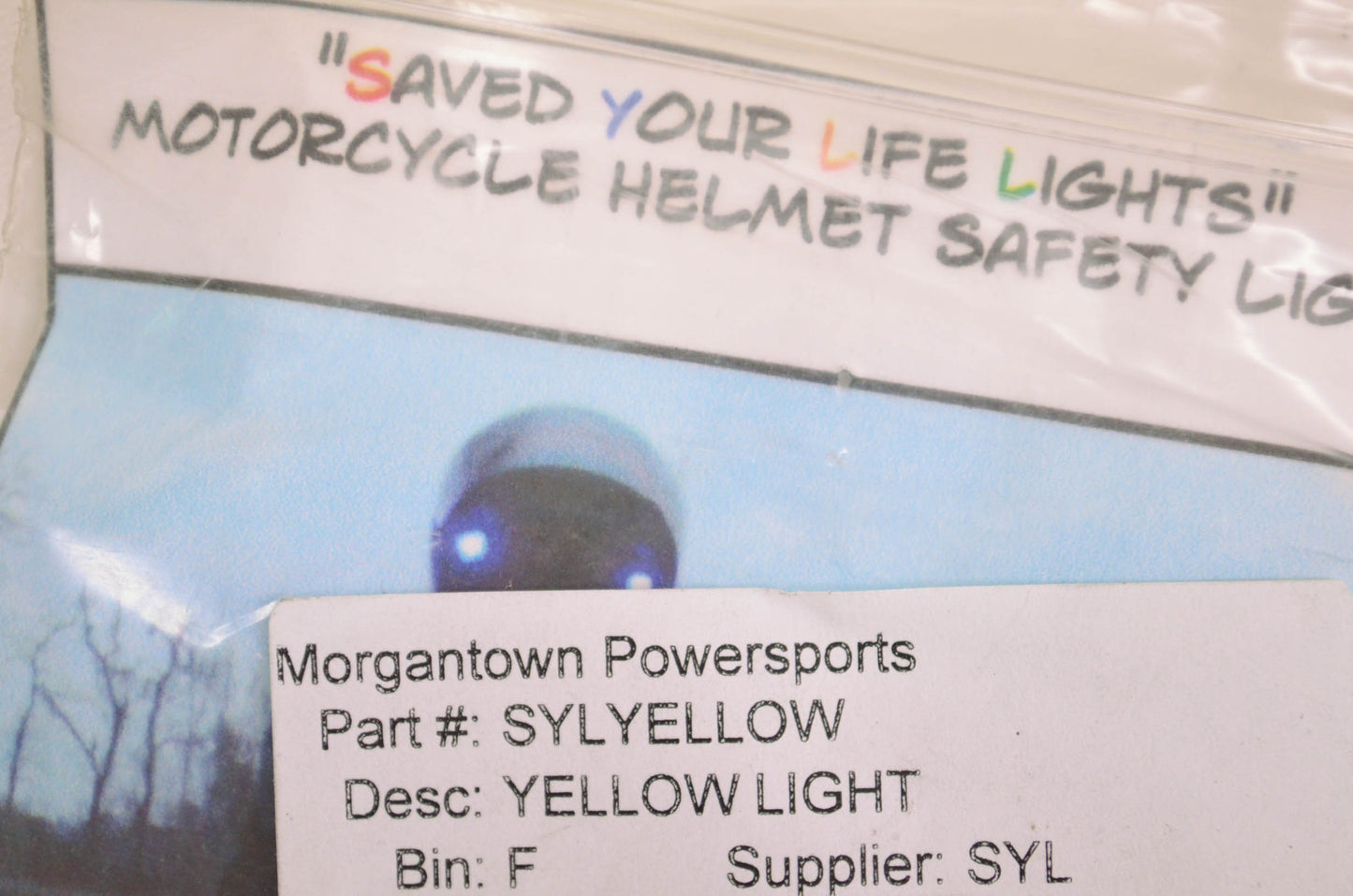 Saved Your Life Lights SYLYELLOW Yellow Motorcycle Light System NOS