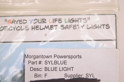 Saved Your Life Lights SYLBLUE Blue Motorcycle Light System NOS