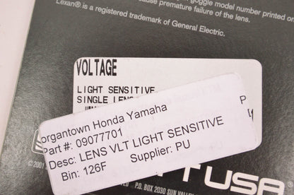 Scott 09-0777-01, 09077701 Voltage Light Sensitive Lens NOS