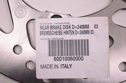 OEM KTM 60010060000 Rear Brake Disk D=240mm NOS